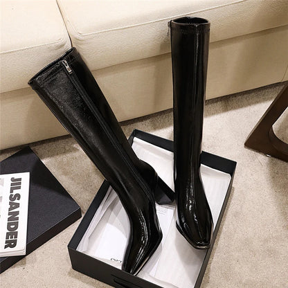 Fashionable Chic Stylish Trendy Elegant Comfortable Pointed Toe Knee High Boots