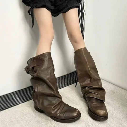 Stylish Trendy Elegant Fashionable Comfortable Casual Pointed Toe Knee High Boots