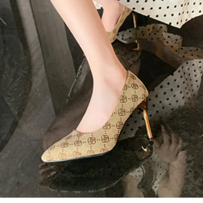 Sexy Pointed Shallow Elegant Brand Design High Heel High Heel