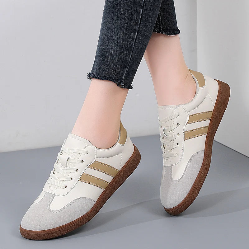 2024 Women Sneakers Fashion Shoes Spring Trend Casual Flats Female New Fashion Comfort White Vulcanized Platform Shoes for Women