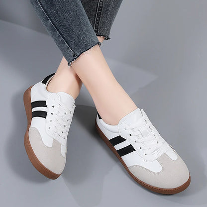 2024 Women Fashion Spring Trend Casual Flats New Comfort Vulcanized Platform Skateboard