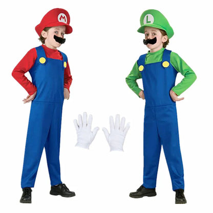 Anime Funny Mario Luigi Costume Kid Costumes