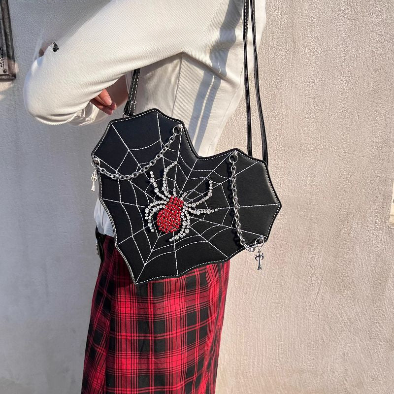 Harajuku Leather Punk Y2K Spider Gothic Lolita Crossbody Bag