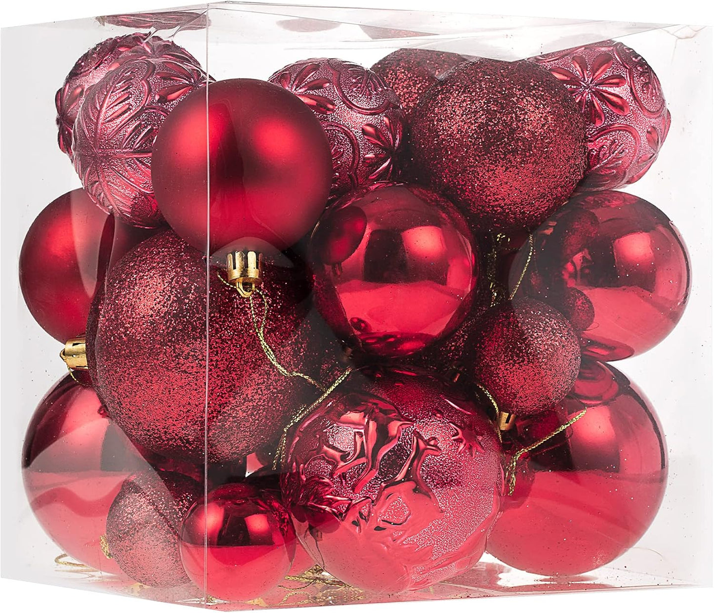 Shatterproof Gold Christmas Ball Ornaments for Xmas Trees