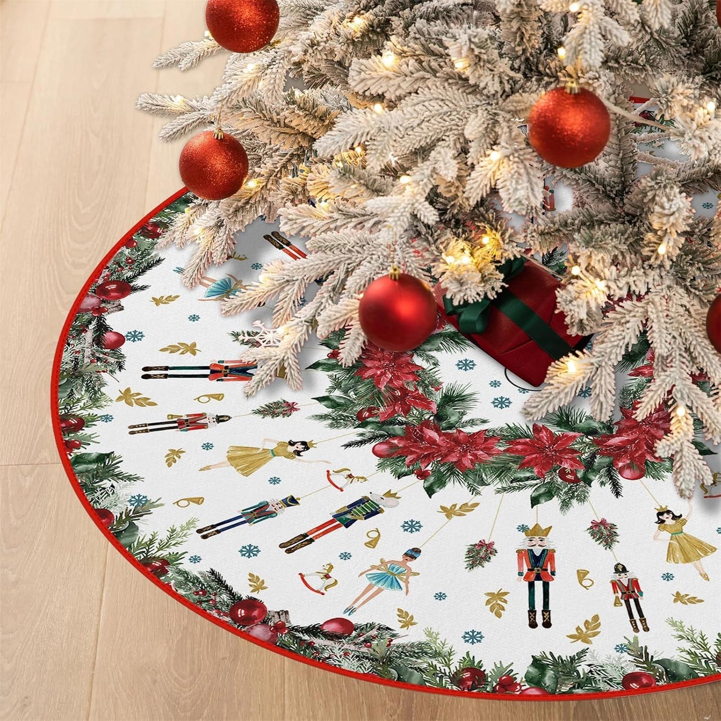 Nutcrackers Pencil Tree Skirt - 48"