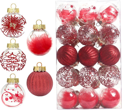 Shatterproof Christmas Ball Ornaments - Champaign Gold (30ct)