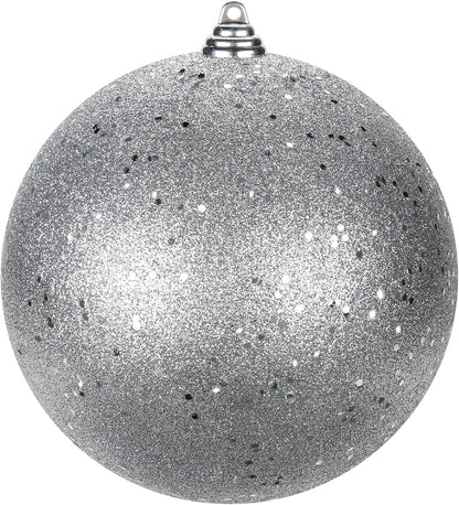 Blue Christmas Ball Ornaments - Set of 2