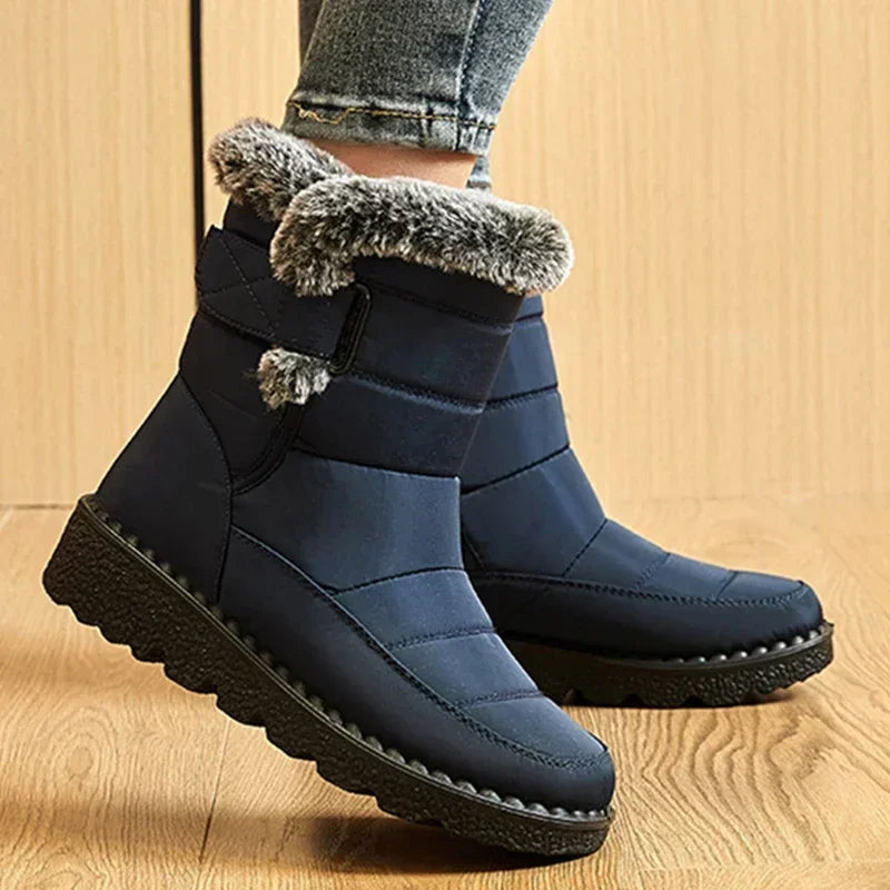 Boots Women Snow Plush Shoes Woman Platform Women's Boots Flat Keep Warm Women Shoes Casual Plus Size Winter Boots Botas Mujer