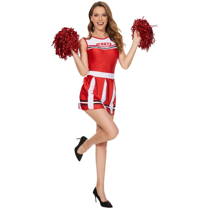 Cheerleading High School Football Baby Dance Mini Pleated Cosplay Uniform Dress