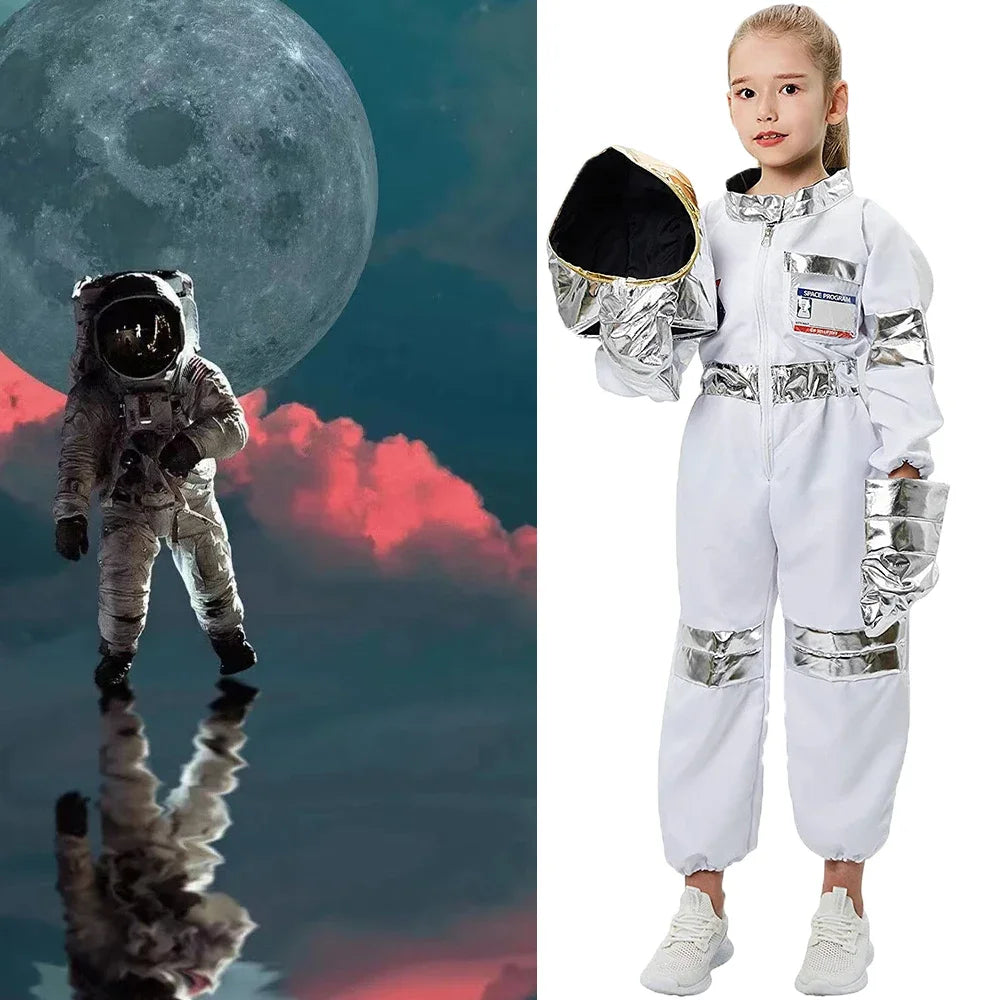 Astronaut Spaceman Space Suit Birthday Kid Costumes