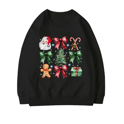 Coquette Christmas Santa Sweatshirt - Holiday Hoodie