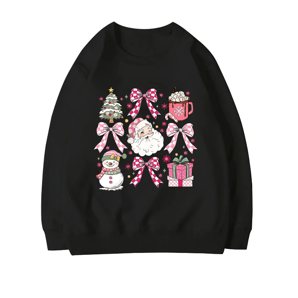 Coquette Christmas Santa Sweatshirt - Holiday Hoodie