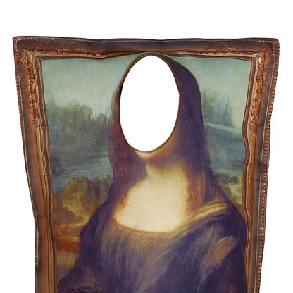 Cosplay Funny Mona Lisa Mural Sponge Classic Carnival Fancy Dress Costume