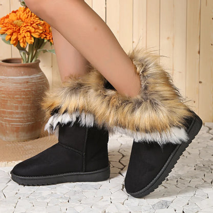 Fleece Thickened Warm Flat Non-slip Winter Snow Boot