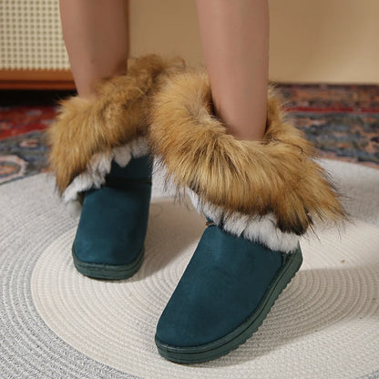 Fleece Thickened Warm Flat Non-slip Winter Snow Boot