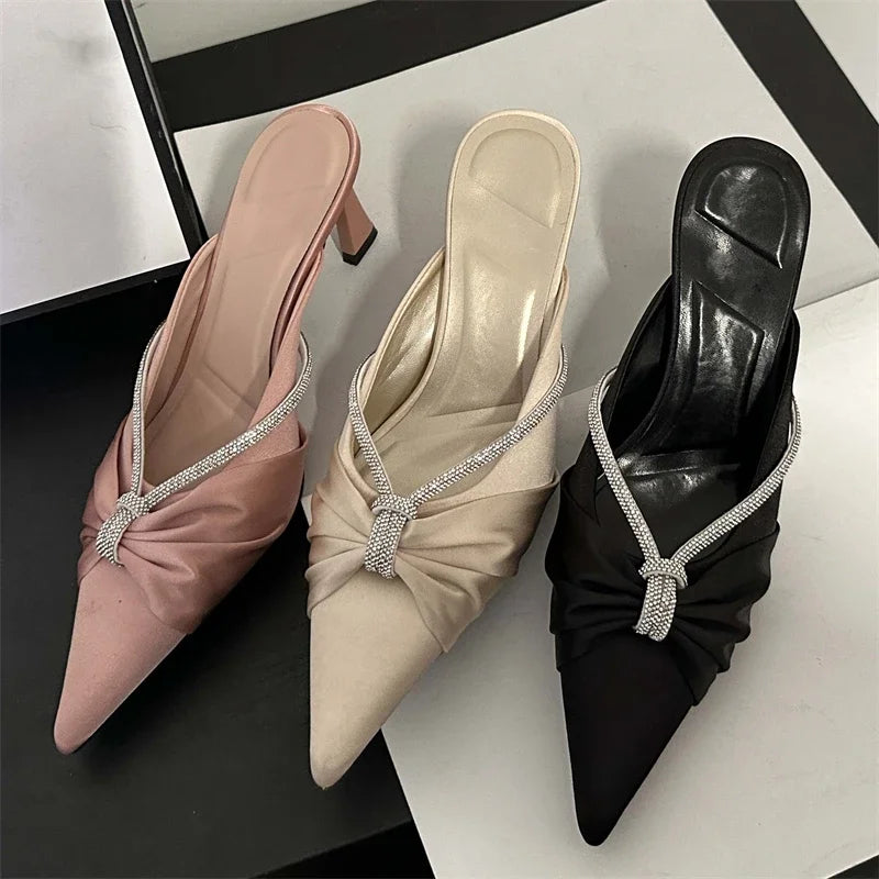 Trendy Pointed Toe Comfortable Casual Fashion Low Heel Pumps