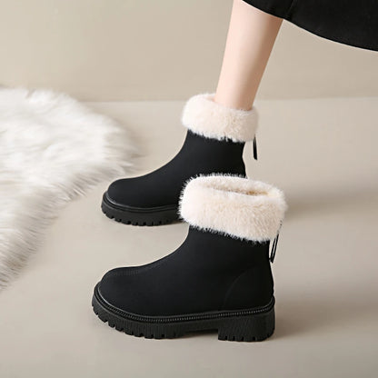 Elegant Simple Fashionable Plush New Versatile Cotton Snow Boot