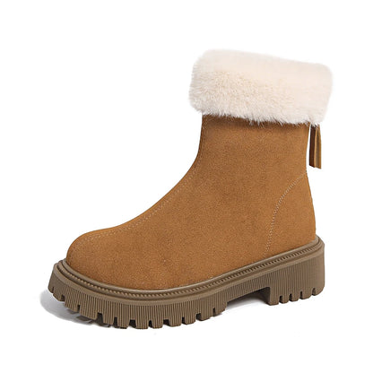 Elegant Simple Fashionable Plush New Versatile Cotton Snow Boot