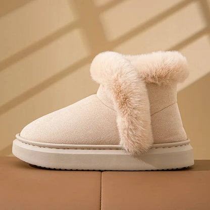 Fur Fluffy Cozy Soft Plush Fuzzy Casual Snow Boot