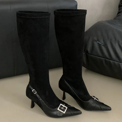 Trendy Stylish Feminine Comfortable Elegant Chic Fashionable Knee High Boots