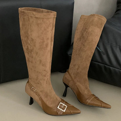 Trendy Stylish Feminine Comfortable Elegant Chic Fashionable Knee High Boots