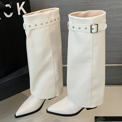 Trendy Stylish Sexy Comfortable Unique Soft Pointed Toe Knee High Boots