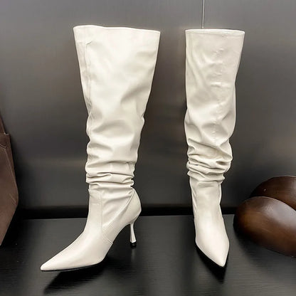 Street Style Trendy Elegant Chic Unique Glamorous Comfortable Knee High Boots