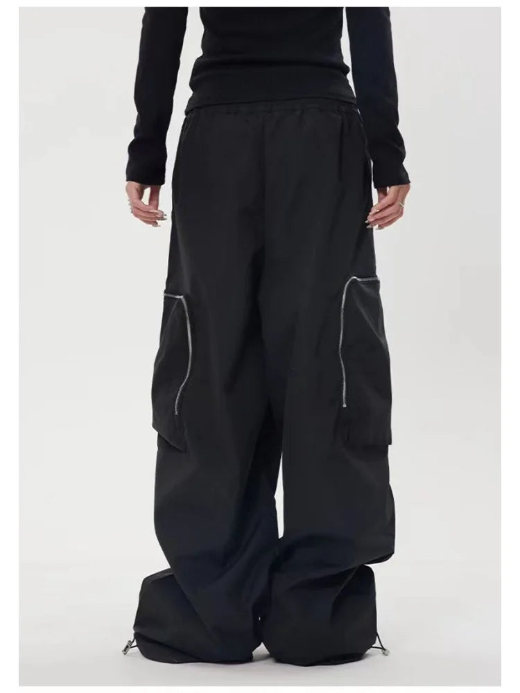 Hip Hop Baggy Cargo Y2K Streetwear Oversize Wide Leg Techwear Korean Pant