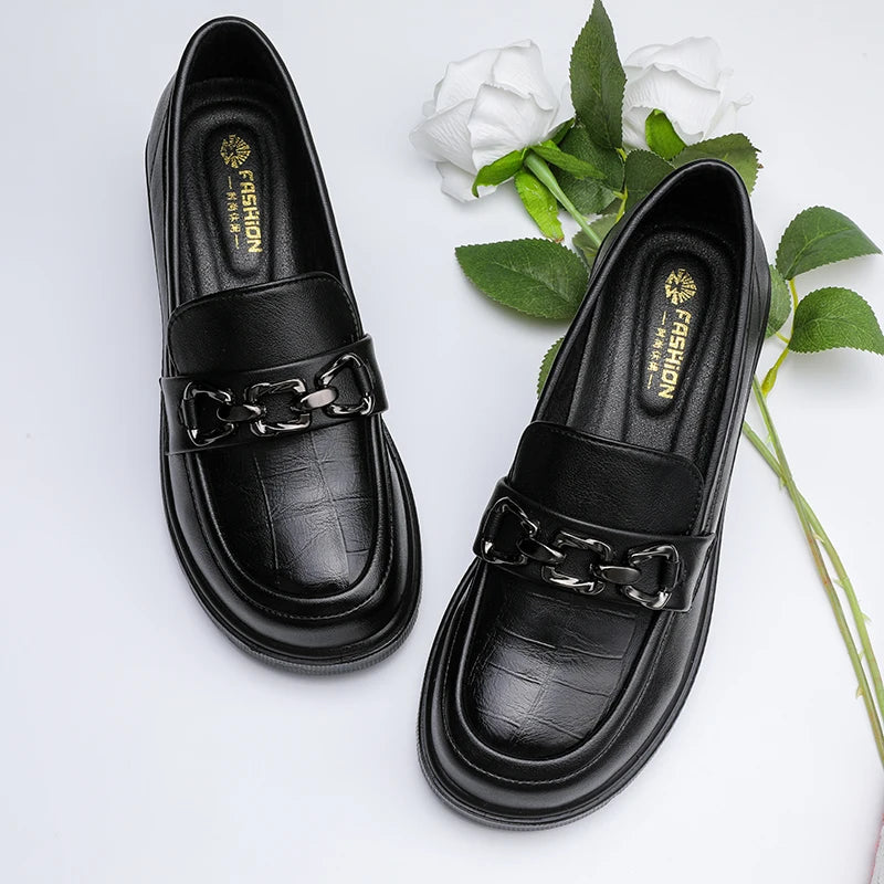 Patent Leather British Tassel Bowknot Casual Comfortable Flats Loafers