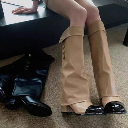 Chic Stylish Comfortable Elegant Trendy Fashion Pointed Toe Knee High Boots