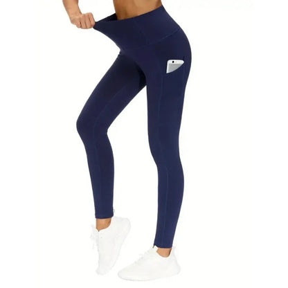 High Waist Pocket Seamless Fitness High Elastic Fashion Slim Gym Leggings