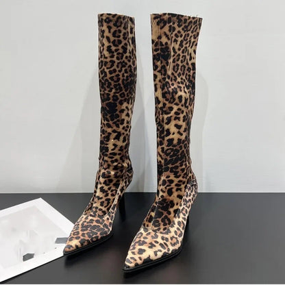 Chic Stylish Trendy Elegant Comfortable Fashionable Pointed Toe Knee High Boots