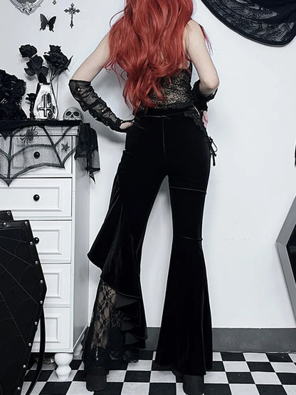 Wide Leg Gothic Halloween Pants