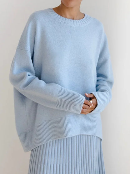 Oversized Loose Casual Autumn Winter Warm Thick Knit Sweater