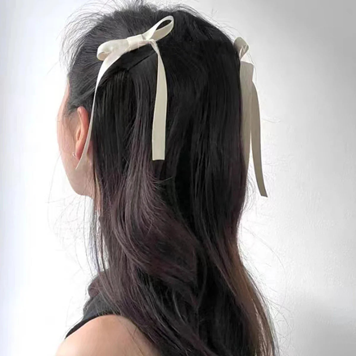 Fabric Ribbon Bow Top Clip Christmas Hair Accessory