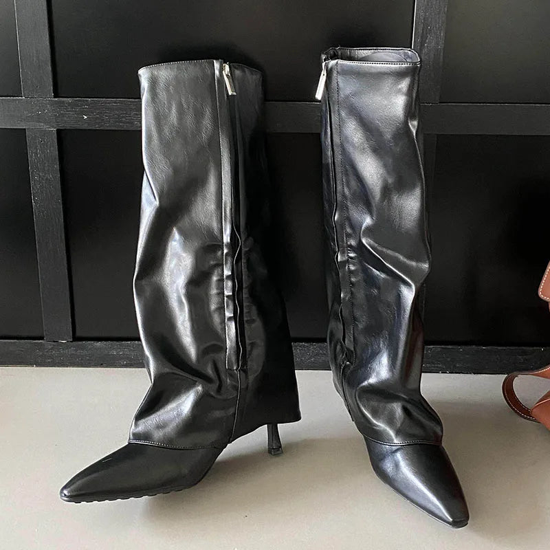 Warm Stylish Comfortable Chic Trendy Elegant Feminine Knee High Boots