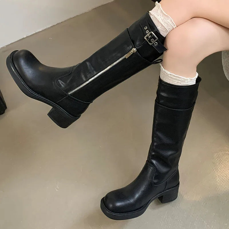 Stylish Elegant Unique Comfortable Designer Pointed Toe Knee High Boots