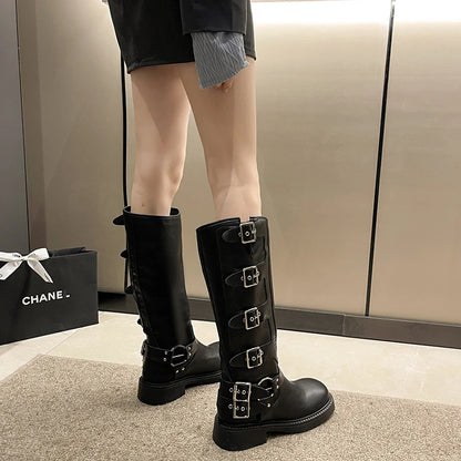 Chic Stylish Lace-Up Comfortable Elegant Knee High Boots