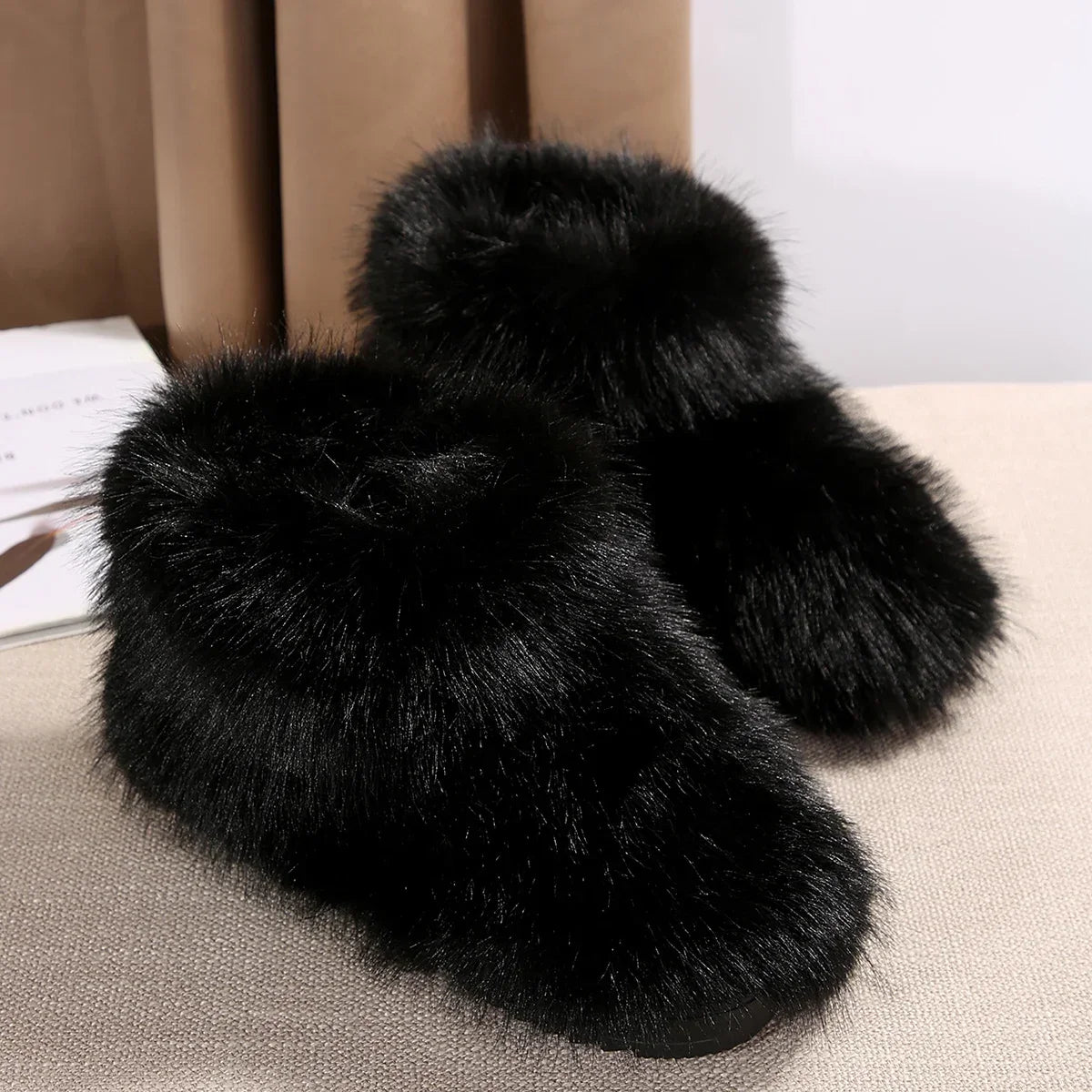 High Over-the-knee Fur Fashion Wool-like Plus Velvet Snow Boot