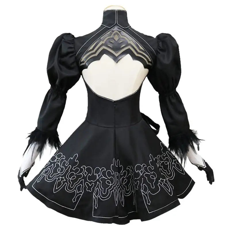 Nier Automata Yorha 2B Cosplay Anime Women Fancy Halloween Party Costume