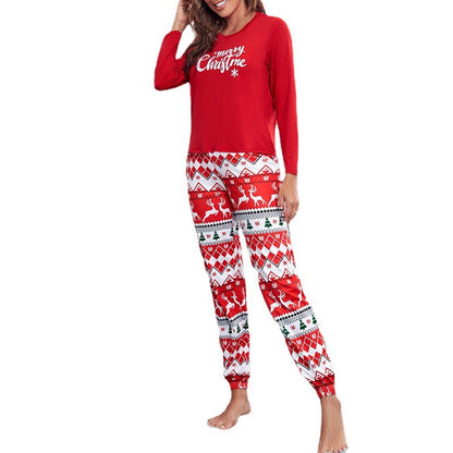 Trendy Cozy Printed Soft Long-Sleeve Comfortable Homewear Relaxed Casual Suit