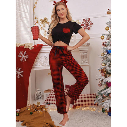 Comfortable Stylish Printed Casual Relaxed Cozy Soft Festive Christmas Suit