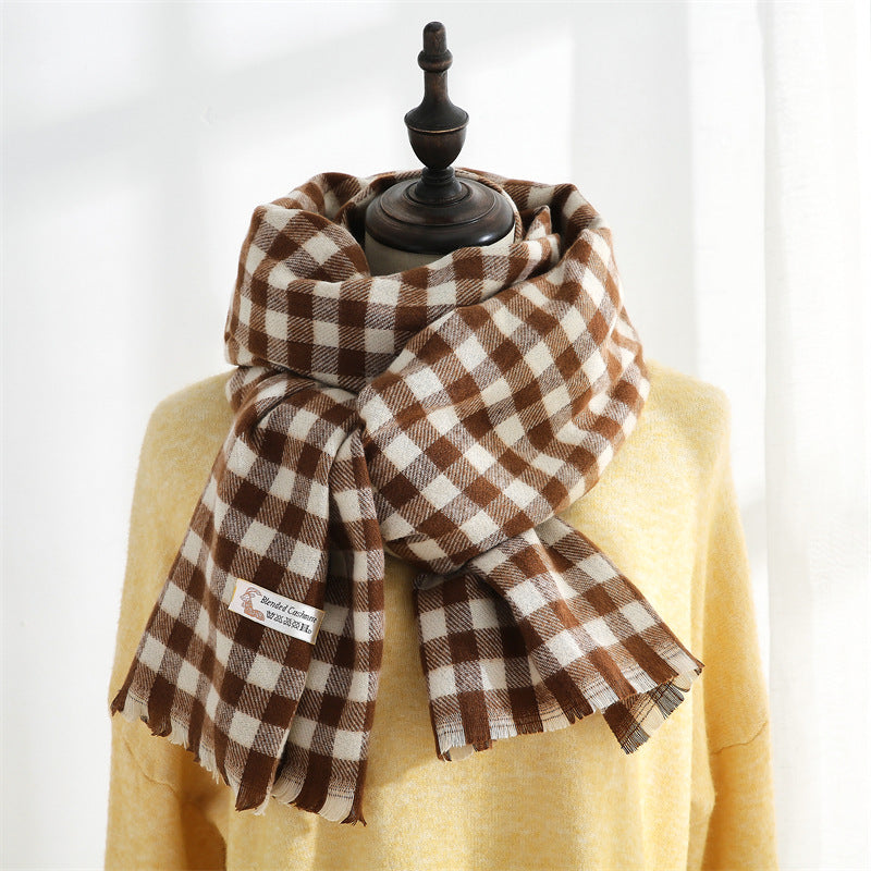 New Trendy Warm Cozy Geometric Scarf