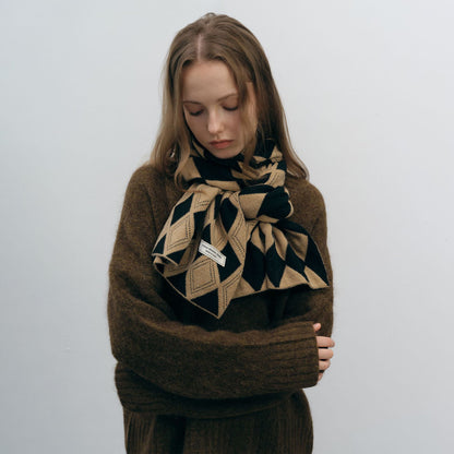 Niche Designer Versatile Warm High-end Knitted Scarf