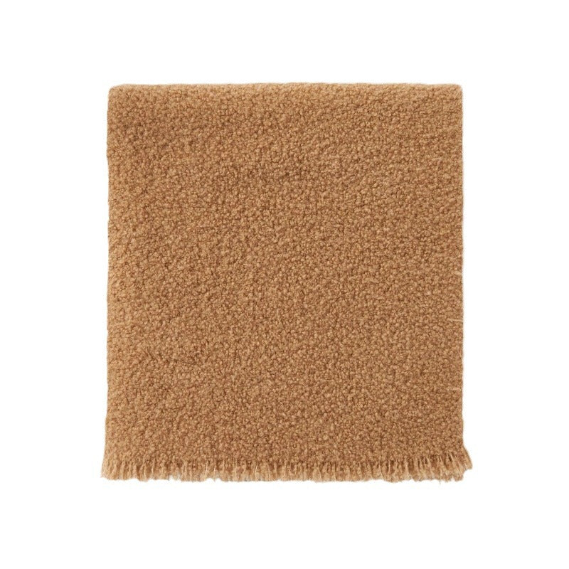 Warm Thick Camel Wool Colorful Stylish Scarf