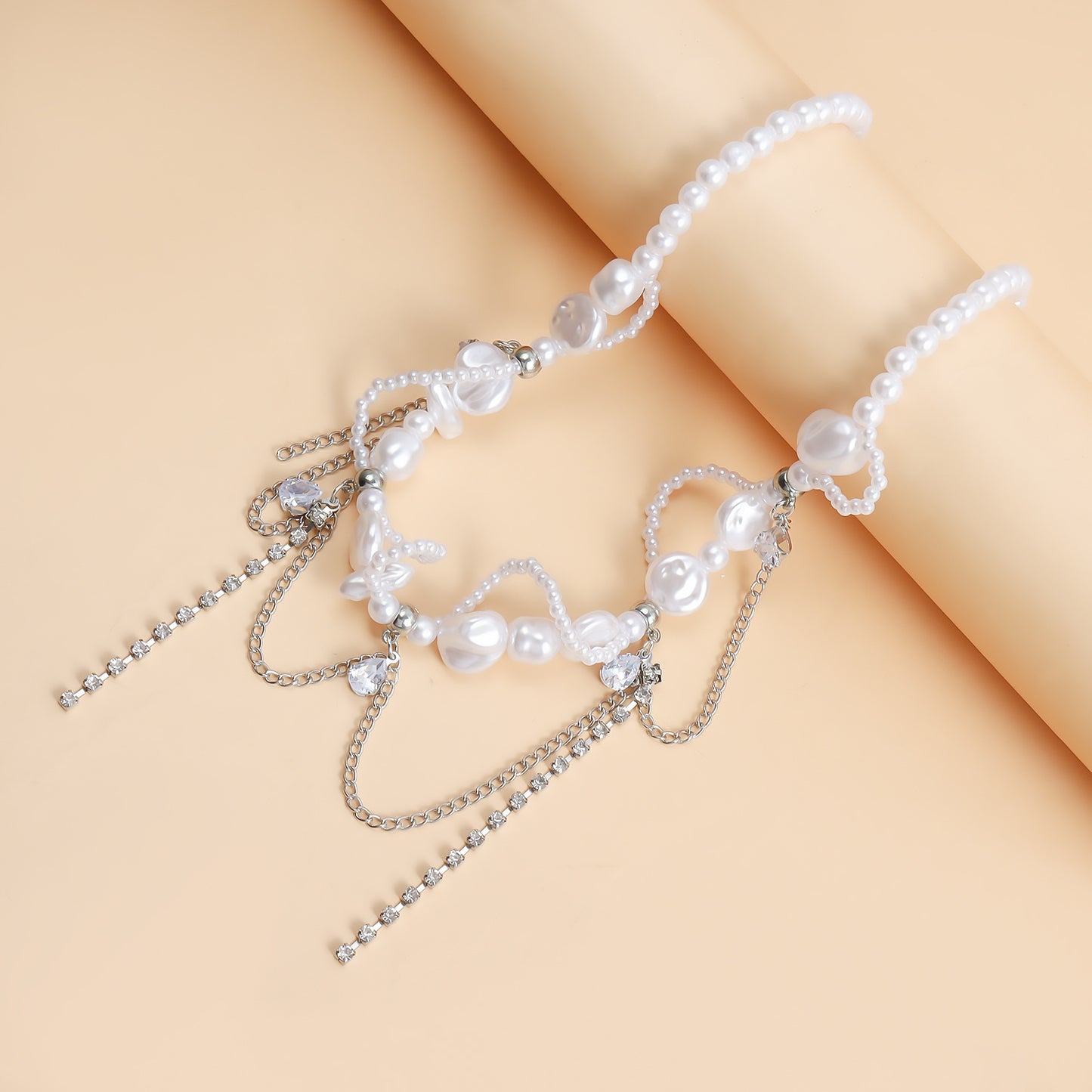 Sweet Cool Irregular Faux Pearl Necklace