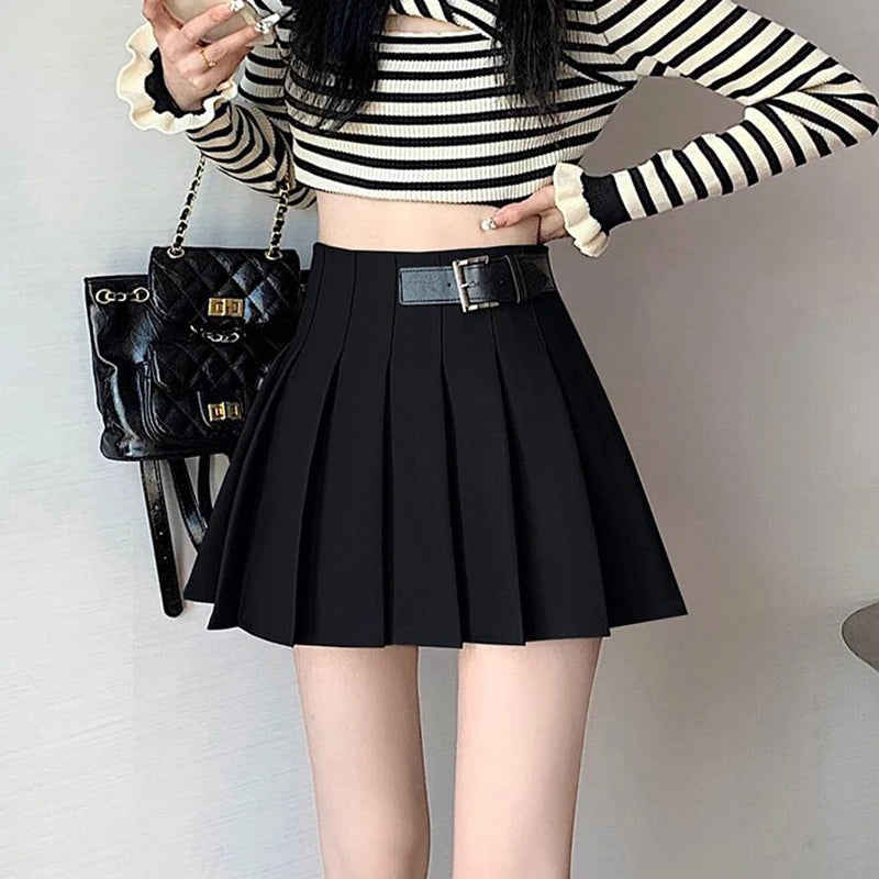 DressBetty - Fashionable High Waist Spring Summer Pleated Skirt