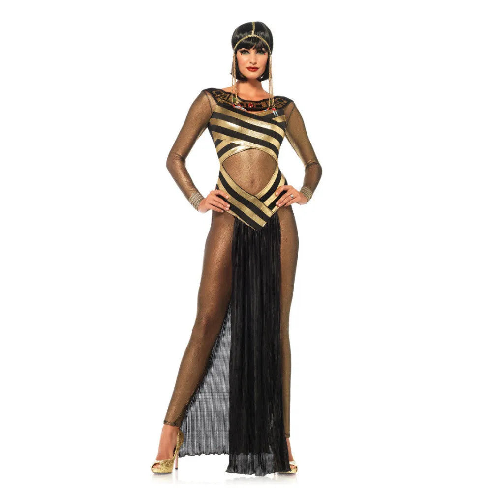 Sexy Egyptian Pharaoh Cleopatra Adult Queen Cosplay Halloween Costume