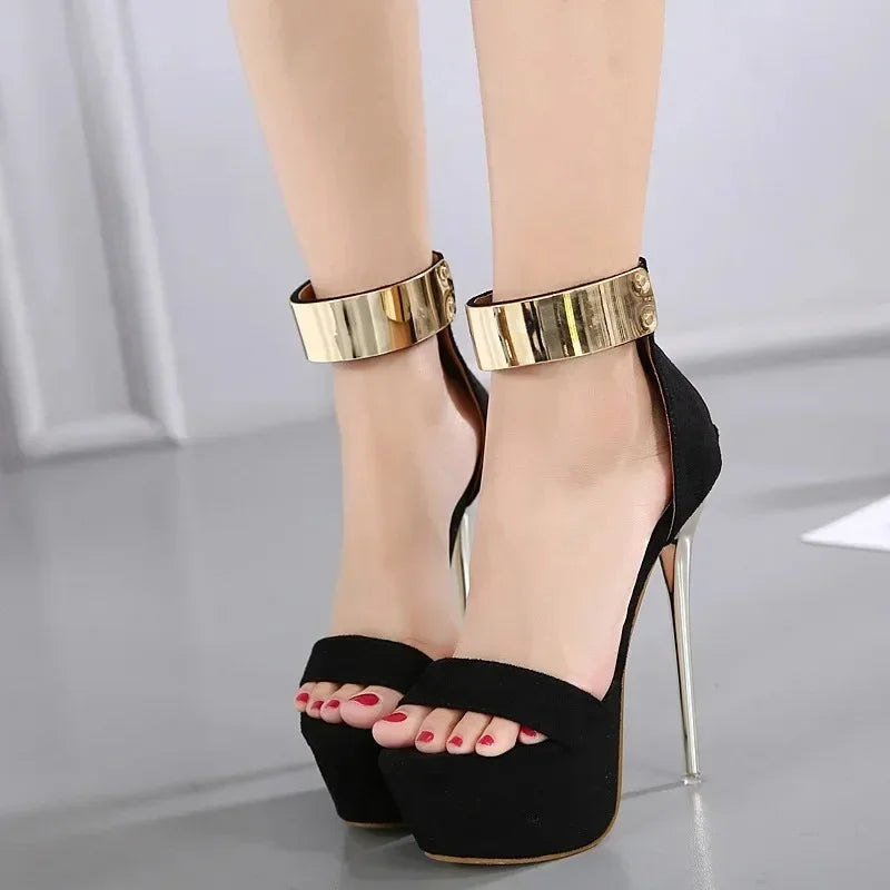 Glamorous Sexy Women’s 16CM High Heel Summer High Platform Open Toe High Heel