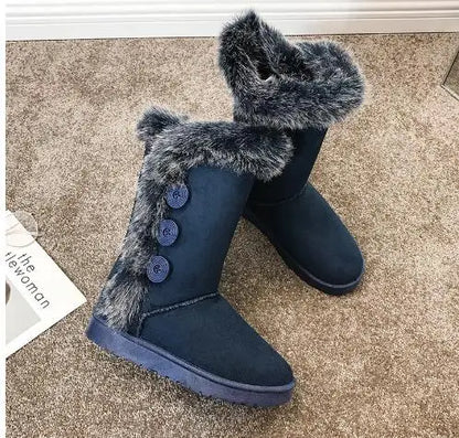 Platform Winter Faux Fur Keep Warm Mid-Calf Women’s Snow Boot